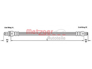 METZGER 4110242 stabdžių žarnelė 
 Stabdžių sistema -> Stabdžių žarnelės
1323555, 1479007