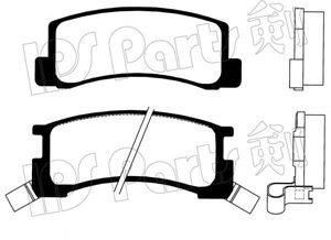 IPS Parts IBR-1261 stabdžių trinkelių rinkinys, diskinis stabdys 
 Techninės priežiūros dalys -> Papildomas remontas
04492-14070, 0449214070