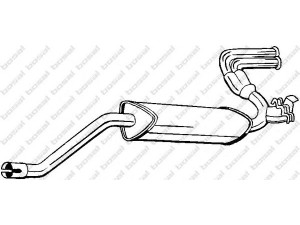 BOSAL 100-391 galinis duslintuvas 
 Išmetimo sistema -> Duslintuvas
542663, 60536846