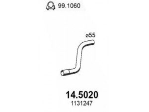 ASSO 14.5020 išleidimo kolektorius 
 Išmetimo sistema -> Išmetimo vamzdžiai
1130825