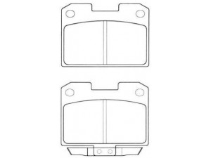 AISIN ASN-2043 stabdžių trinkelių rinkinys, diskinis stabdys 
 Techninės priežiūros dalys -> Papildomas remontas
MB895303, MB895303