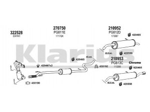 KLARIUS 631236E išmetimo sistema 
 Išmetimo sistema -> Išmetimo sistema, visa