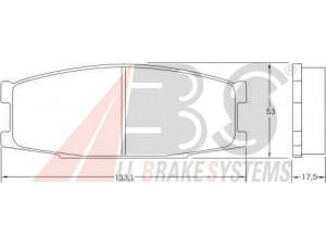 A.B.S. 37024 stabdžių trinkelių rinkinys, diskinis stabdys
MB 295690, MB 295886, MB 295887