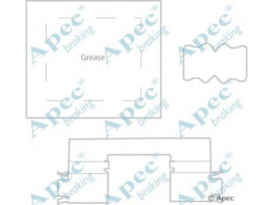 APEC braking KIT1182 priedų komplektas, stabdžių trinkelė 
 Stabdžių sistema -> Būgninis stabdys -> Dalys/priedai