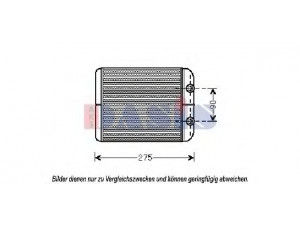 AKS DASIS 049001N šilumokaitis, salono šildymas 
 Šildymas / vėdinimas -> Šilumokaitis
7L0819031, 7L0819031A, 95557232600
