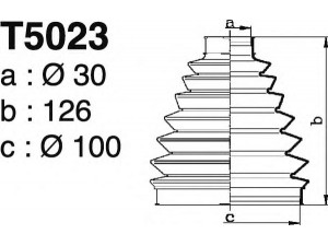 DEPA T5023 gofruotoji membrana, kardaninis velenas 
 Ratų pavara -> Gofruotoji membrana
9403287030, 9403293030, 3287A3