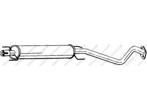 BOSAL 284-339 vidurinis duslintuvas 
 Išmetimo sistema -> Duslintuvas
13122534, 24423020, 24424772, 58 52 071