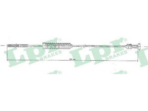 LPR C0850B trosas, stovėjimo stabdys 
 Stabdžių sistema -> Valdymo svirtys/trosai
4641005020