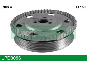 LUCAS ENGINE DRIVE LPD0096 skriemulys, alkūninis velenas 
 Diržinė pavara -> Dirželio skriemulys
55202555