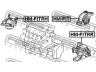 FEBEST HM-FITRR montavimas, automatinė transmisija 
 Transmisija -> Automatinė pavarų dėžė -> Transmisijos montavimas
50805-SAA-982, 50805-SAA-J82