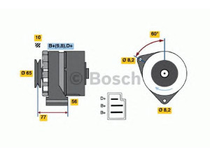 BOSCH 0 986 033 210 kintamosios srovės generatorius 
 Elektros įranga -> Kint. sr. generatorius/dalys -> Kintamosios srovės generatorius
068 903 025 T