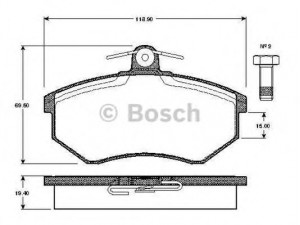 BOSCH 0 986 TB2 070 stabdžių trinkelių rinkinys, diskinis stabdys 
 Techninės priežiūros dalys -> Papildomas remontas
357698151, 431 698 151 D, 431 698 151 F