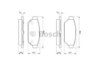 BOSCH 0 986 424 464 stabdžių trinkelių rinkinys, diskinis stabdys 
 Techninės priežiūros dalys -> Papildomas remontas
MB699334, MB928314, MR129184, MR205377