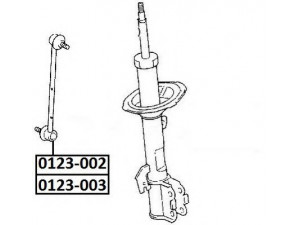 ASVA 0123-003 šarnyro stabilizatorius 
 Ašies montavimas/vairavimo mechanizmas/ratai -> Stabilizatorius/fiksatoriai -> Savaime išsilyginanti atrama
48810-28010, 48810-28020