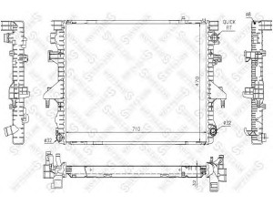 STELLOX 10-26430-SX radiatorius, variklio aušinimas 
 Aušinimo sistema -> Radiatorius/alyvos aušintuvas -> Radiatorius/dalys
7H0 121 253 J, 7H0121253G