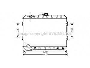 AVA QUALITY COOLING MTA2089 radiatorius, variklio aušinimas 
 Aušinimo sistema -> Radiatorius/alyvos aušintuvas -> Radiatorius/dalys
MB188433, MB538806, MB660077