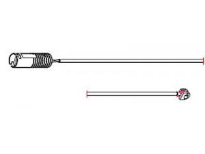 CARRAB BRAKE PARTS 8106 įspėjimo kontaktas, stabdžių trinkelių susidėvėjimas 
 Stabdžių sistema -> Susidėvėjimo indikatorius, stabdžių trinkelės
34351181342, 34351181344