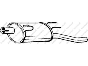 BOSAL 185-627 galinis duslintuvas 
 Išmetimo sistema -> Duslintuvas
13107611, 13220575, 24401470, 58 52 165