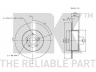 NK 204593 stabdžių diskas 
 Stabdžių sistema -> Diskinis stabdys -> Stabdžių diskas
4243105040