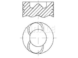MAHLE ORIGINAL E76060 stūmoklis
358126