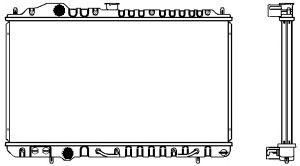 SAKURA  Automotive 1321-0245 radiatorius, variklio aušinimas