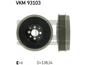 SKF VKM 93103 skriemulys, alkūninis velenas 
 Diržinė pavara -> Dirželio skriemulys
038 105 243 K, 1119003, YM21 6B320 AA