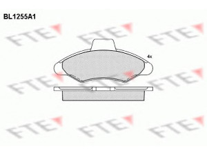 FTE BL1255A1 stabdžių trinkelių rinkinys, diskinis stabdys 
 Techninės priežiūros dalys -> Papildomas remontas
1015598, 1048308, 1048309, 1130751