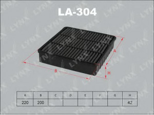 LYNXauto LA-304 oro filtras 
 Techninės priežiūros dalys -> Techninės priežiūros intervalai
MD620737, MD620738, MR571472, MZ311784