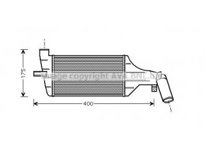 AVA QUALITY COOLING OL4325 tarpinis suslėgto oro aušintuvas, kompresorius 
 Variklis -> Oro tiekimas -> Įkrovos agregatas (turbo/superįkrova) -> Tarpinis suslėgto oro aušintuvas
1302413, 09129519, 09192587