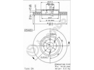 BREMBO 09.9630.10 stabdžių diskas 
 Stabdžių sistema -> Diskinis stabdys -> Stabdžių diskas
71739640