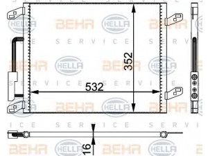 HELLA 8FC 351 301-101 kondensatorius, oro kondicionierius 
 Oro kondicionavimas -> Kondensatorius
46459581