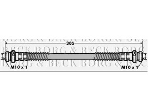 BORG & BECK BBH7006 stabdžių žarnelė 
 Stabdžių sistema -> Stabdžių žarnelės
58738-02001, 5873802000, 5873802001