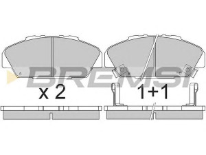 BREMSI BP2648 stabdžių trinkelių rinkinys, diskinis stabdys 
 Techninės priežiūros dalys -> Papildomas remontas
45022-SM2-010, 45022-SM4-506, 45022-SM4-G01