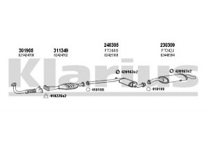 KLARIUS 330174E išmetimo sistema 
 Išmetimo sistema -> Išmetimo sistema, visa