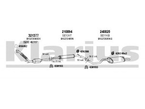KLARIUS 790284E išmetimo sistema 
 Išmetimo sistema -> Išmetimo sistema, visa