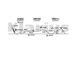 KLARIUS 930805U išmetimo sistema 
 Išmetimo sistema -> Išmetimo sistema, visa