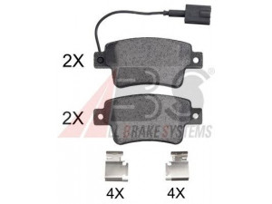 A.B.S. 37796 OE stabdžių trinkelių rinkinys, diskinis stabdys 
 Techninės priežiūros dalys -> Papildomas remontas
77365464, 77365886