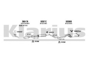 KLARIUS 790312U išmetimo sistema 
 Išmetimo sistema -> Išmetimo sistema, visa