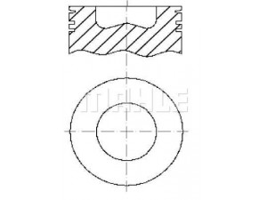 MAHLE ORIGINAL E13700 stūmoklis