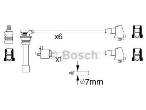 BOSCH 0 986 356 925 uždegimo laido komplektas 
 Kibirkšties / kaitinamasis uždegimas -> Uždegimo laidai/jungtys