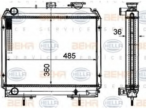 HELLA 8MK 376 701-141 radiatorius, variklio aušinimas
0304ABO131N