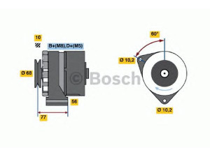 BOSCH 0 120 469 589 kintamosios srovės generatorius 
 Elektros įranga -> Kint. sr. generatorius/dalys -> Kintamosios srovės generatorius
1516540R, 006 154 73 02, A 006 154 73 02