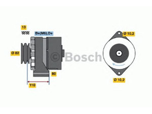 BOSCH 9 120 144 102 kintamosios srovės generatorius