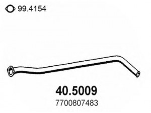 ASSO 40.5009 išleidimo kolektorius 
 Išmetimo sistema -> Išmetimo vamzdžiai
7700807483