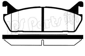 IPS Parts IBR-1601 stabdžių trinkelių rinkinys, diskinis stabdys 
 Techninės priežiūros dalys -> Papildomas remontas
04492-87101, 04492-87102, 0449287101