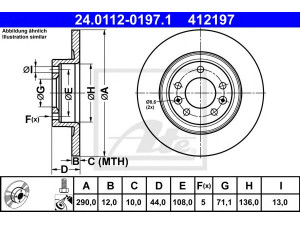 ATE 24.0112-0197.1 stabdžių diskas 
 Dviratė transporto priemonės -> Stabdžių sistema -> Stabdžių diskai / priedai
4249 G2