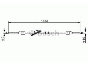 BOSCH 1 987 477 898 trosas, stovėjimo stabdys 
 Stabdžių sistema -> Valdymo svirtys/trosai
211 420 05 85, 211 420 18 85, A 211 420 05 85