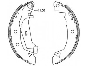 OPEN PARTS BSA2098.00 stabdžių trinkelių komplektas 
 Techninės priežiūros dalys -> Papildomas remontas
720466, 95659661, 7701202543, 7701202919