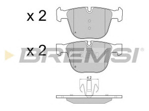 BREMSI BP3448 stabdžių trinkelių rinkinys, diskinis stabdys
34216775342, 34216790966, 34216793025