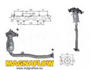 MAGNAFLOW 61807 katalizatoriaus keitiklis 
 Išmetimo sistema -> Katalizatoriaus keitiklis
55189601